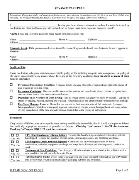 soce form|Advance Care Planning .